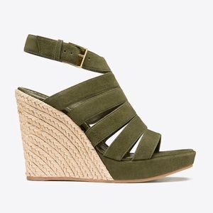 NEVER WORN Bailey Multi-Strap Wedge Espadrille
